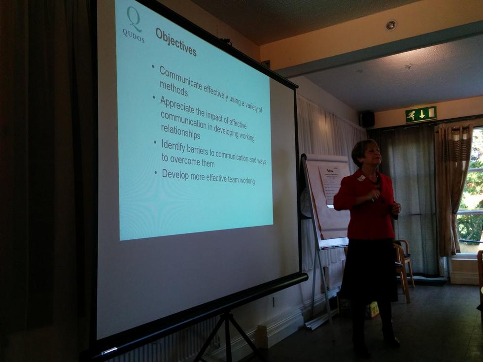 Margaret Faulkner speaking at the REACH Retreat 2015